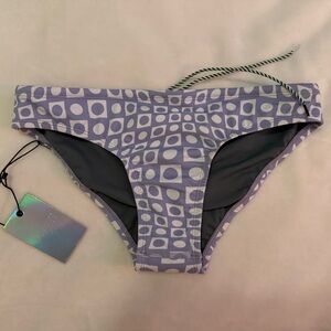 Jolyn Clothing Purple Geometric Bikini Bottom